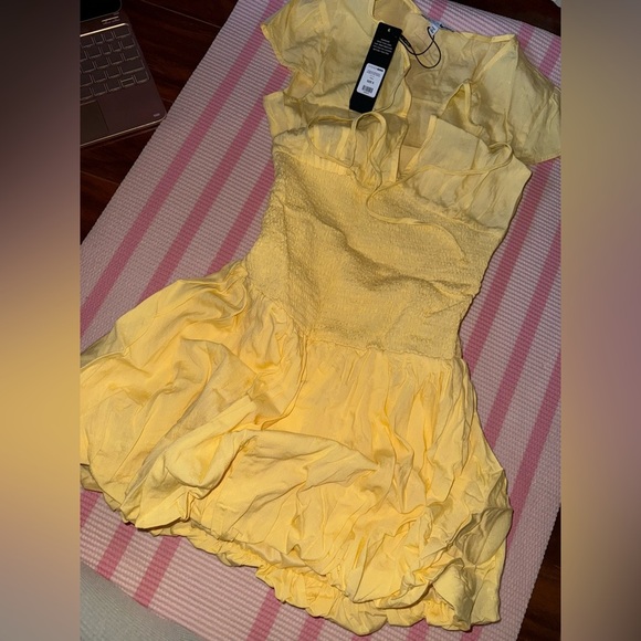 Fashion Nova Sunny Yellow Ruffle Dress - Picture 8 of 9